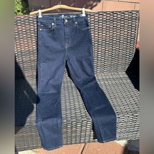 7 for all Mankind dark blue jeans